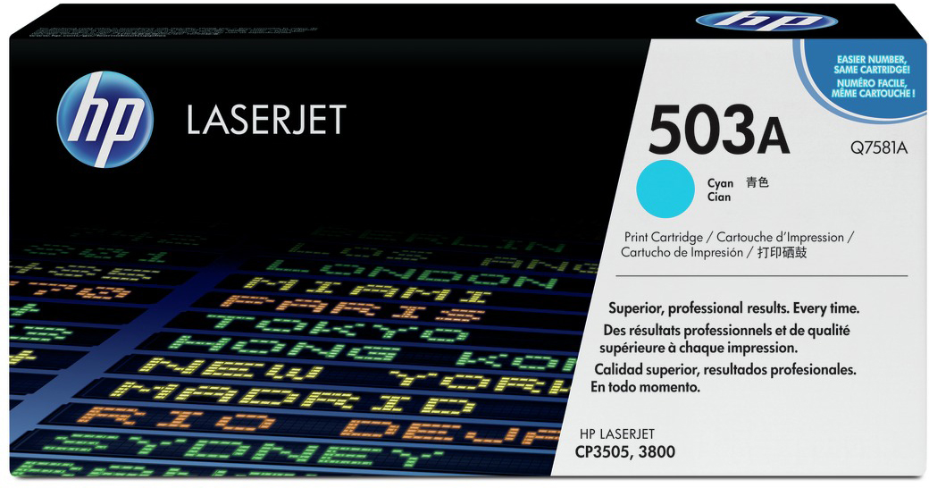 Q7581A color laserjet cyan print cartridge HP Santreyd 
