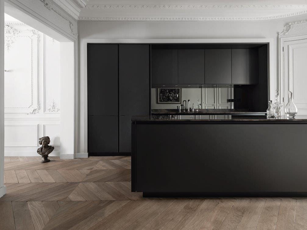 Островная кухня с графитово-серым лаком SieMatic SieMatic PURE - S2 ARCH-00114249