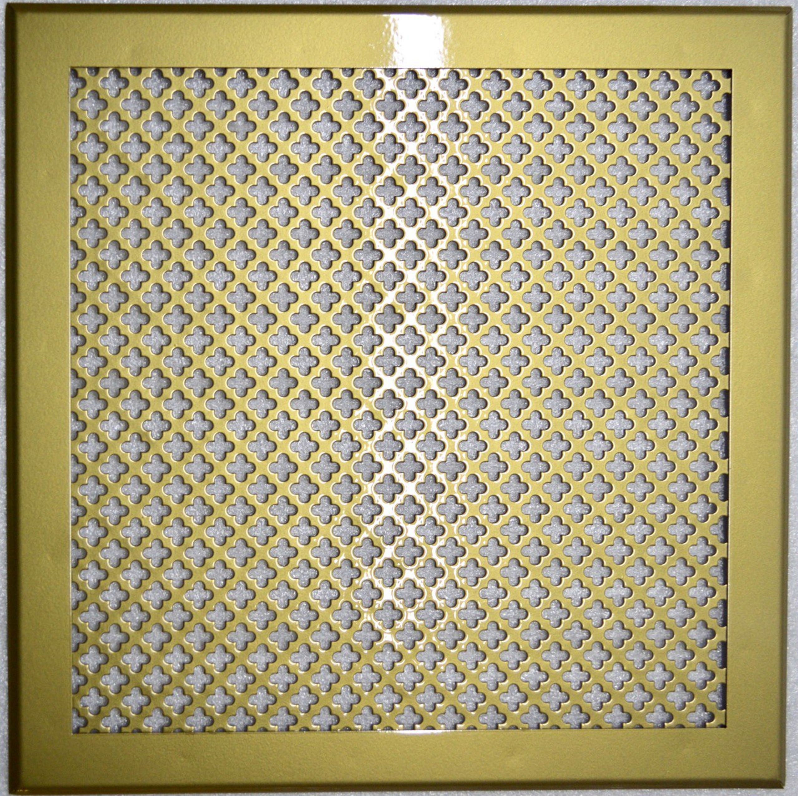 90997367 Решетка вентиляционная VRC00353 350х350 мм сталь цвет золотой STLM-0431287 ШАМРАЙ