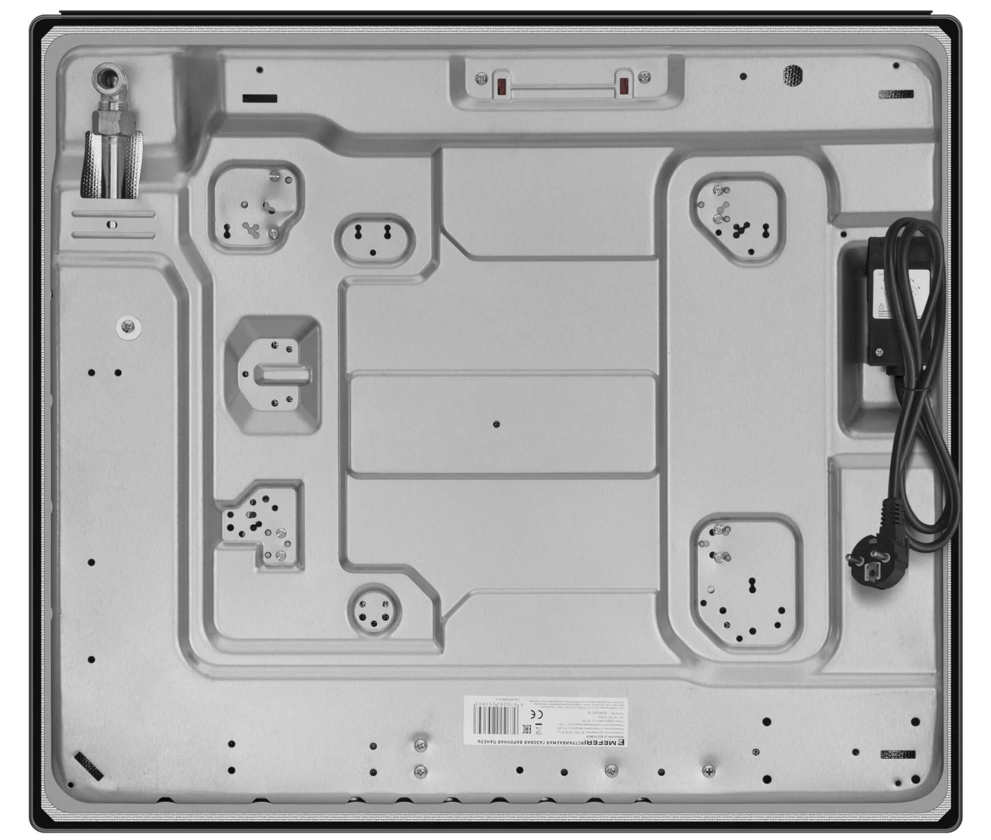 9168781 Газовая варочная поверхность Meferi MGH604BK GLASS POWER STDN-0146736 - Вид №13