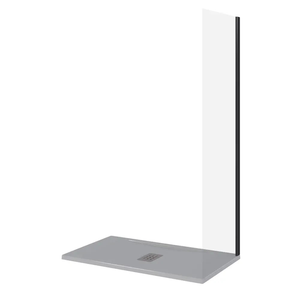 Боковая панель для душа Makiato New 80x190см стекло прозрачное 5мм Santreyd STLM-2017163