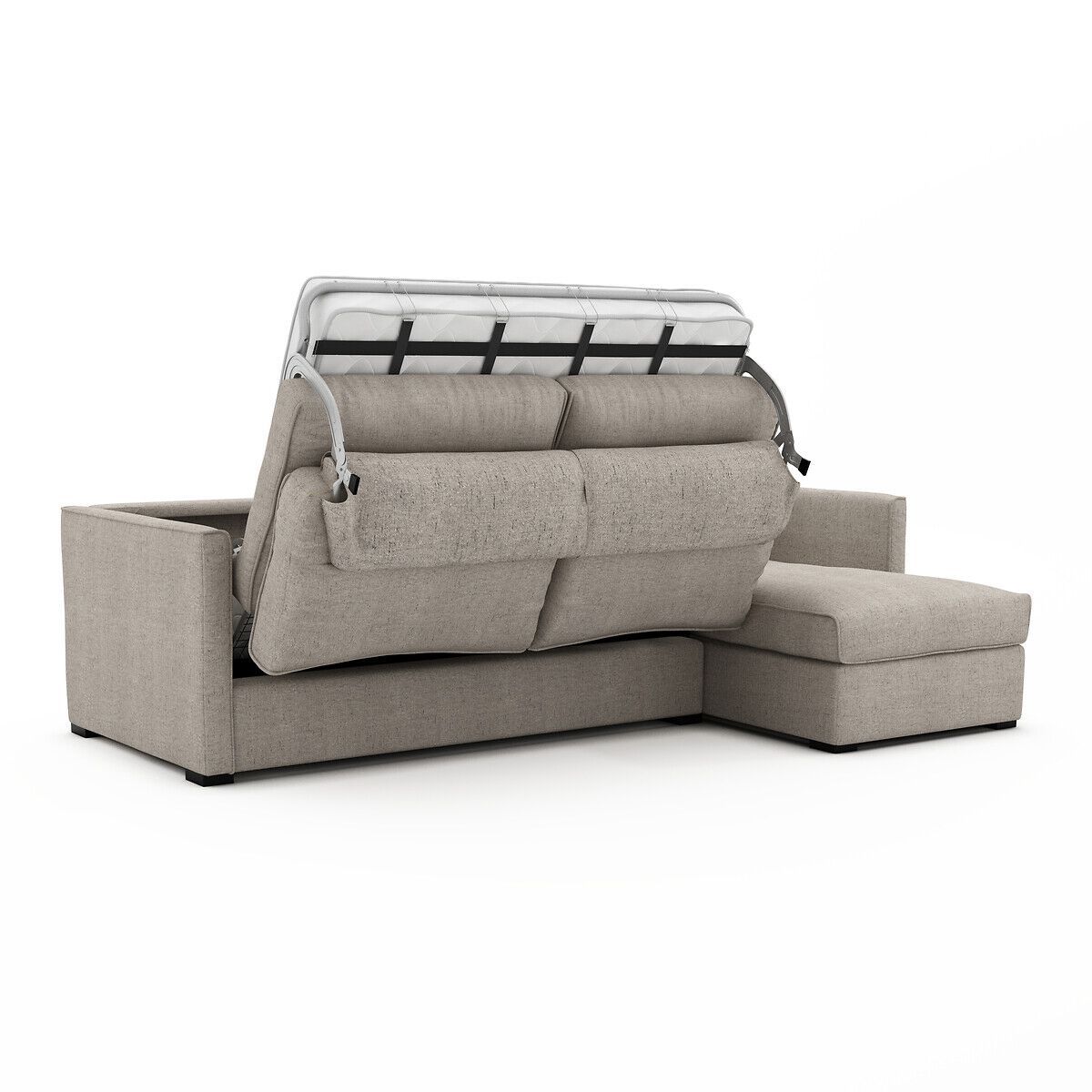 Льняной раскладной диван с полуостровом AMPM Camille ARCH-00081453