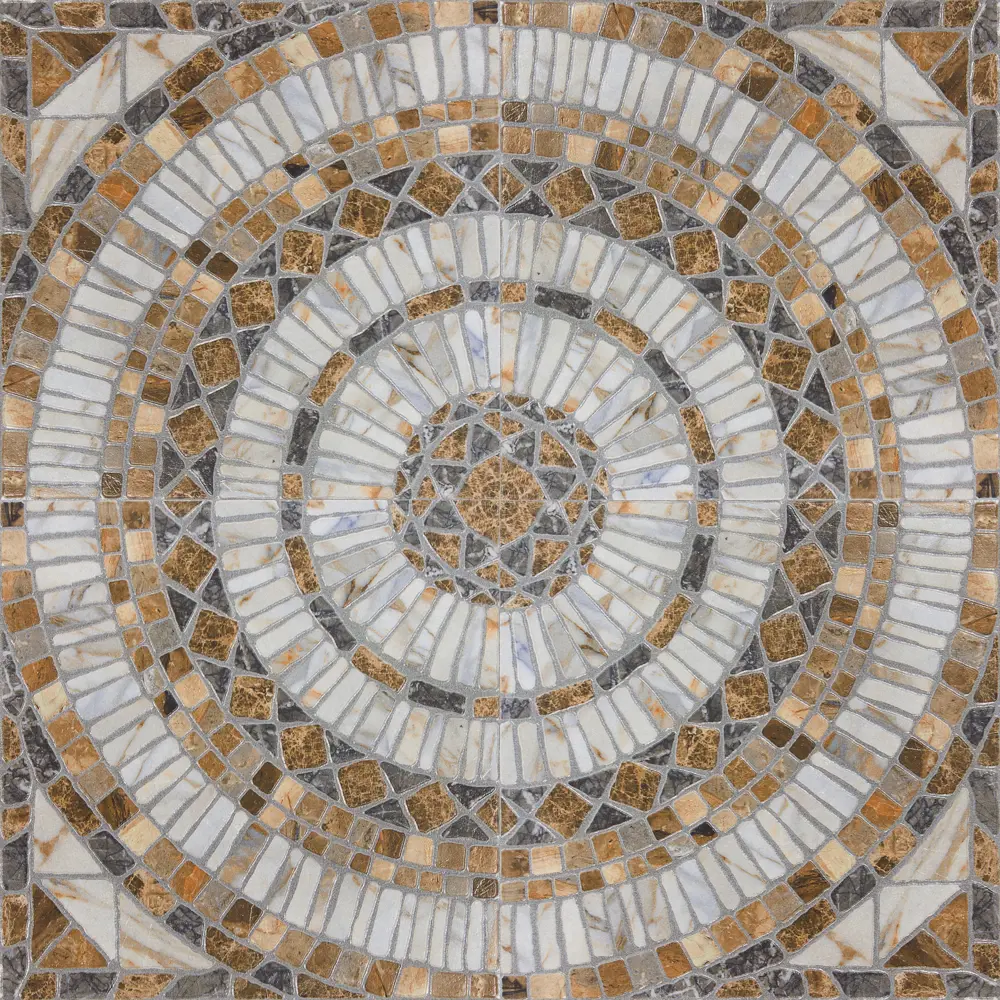 Керамогранит PiezaROSA Мюнхен 33×33 см - каменная элегантность в коричневых тонах 14086183 STLM-0004247 - Вид №2