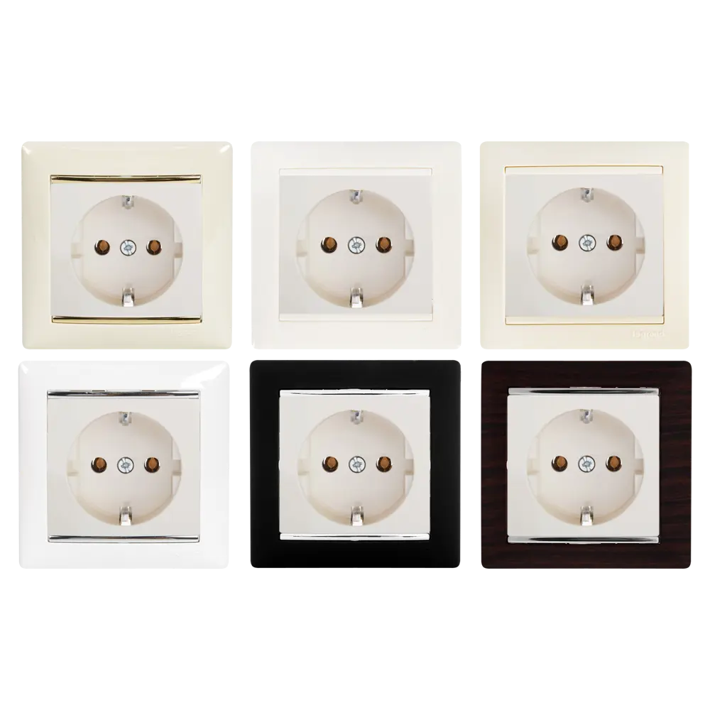 Розетка Legrand Valena Classic с заземлением, слоновая кость 11274082 STLM-1103603 - Вид №1