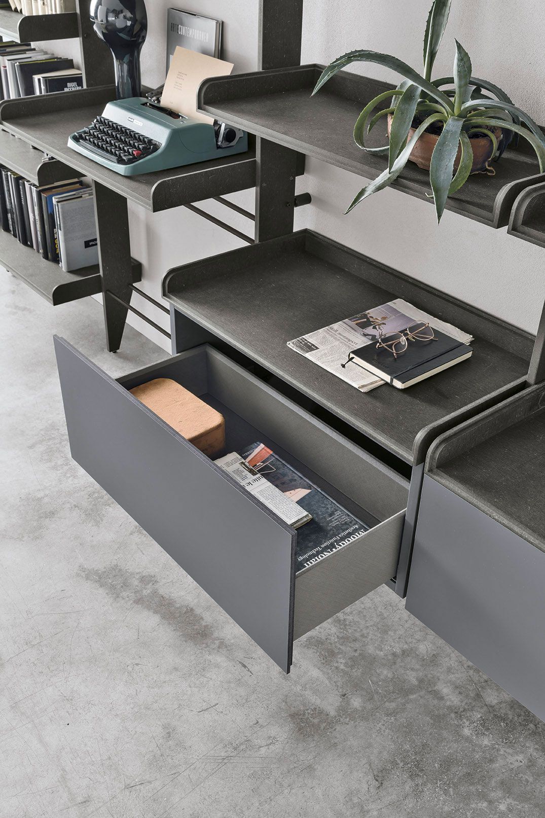 Секционная настенная Книжная полка TOMASELLA Time ARCH-00094195 - Вид №2