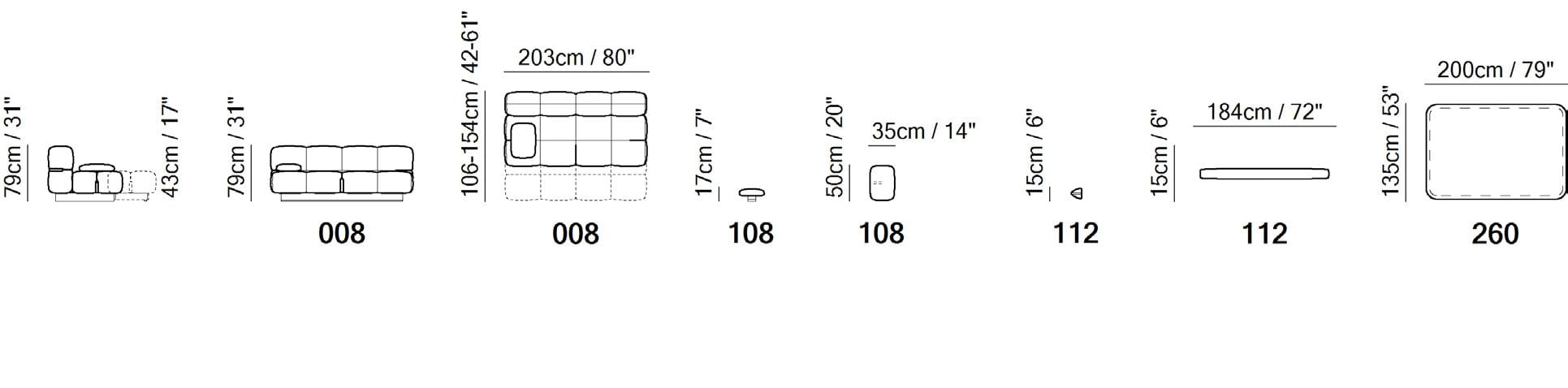 Кожаный диван-кровать Natuzzi Italia SOHAY ARCH-00051550 - Вид №3