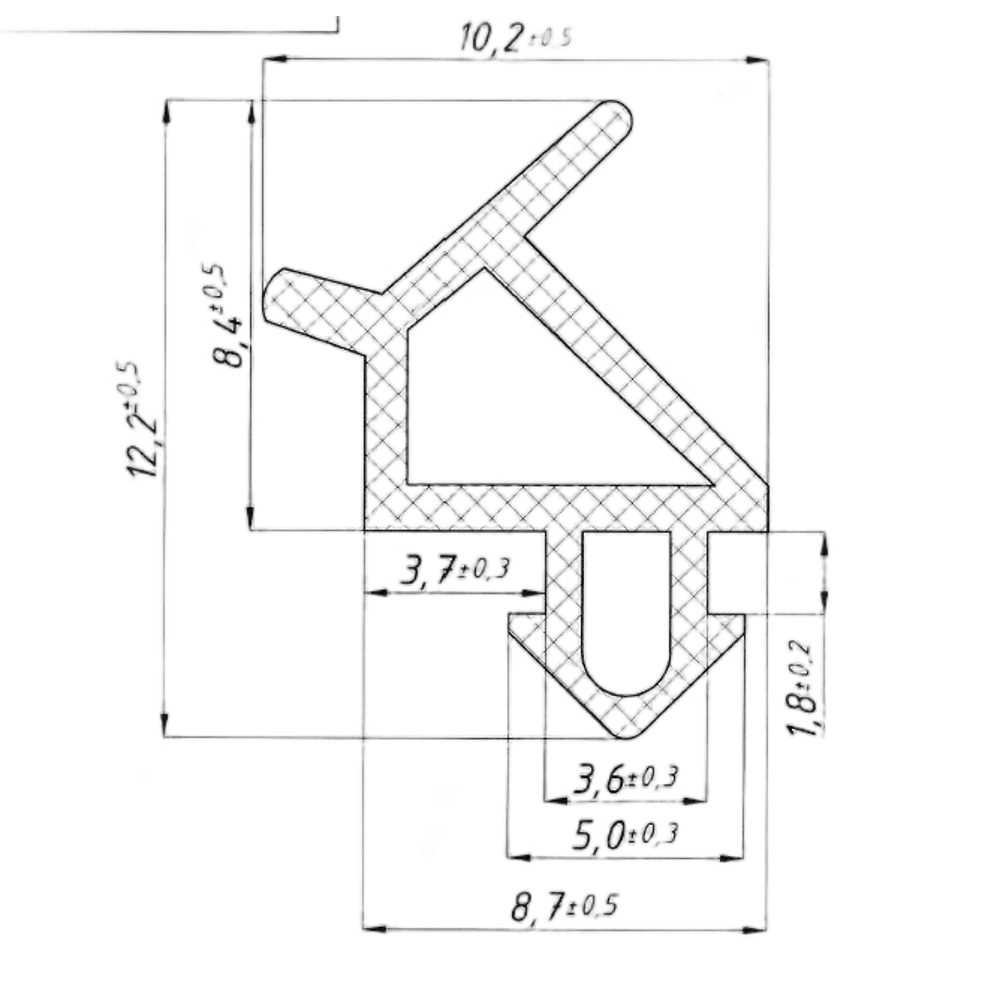 Уплотнитель Elementis 9 мм x 5.5 м STLM-2033717 - Вид №1