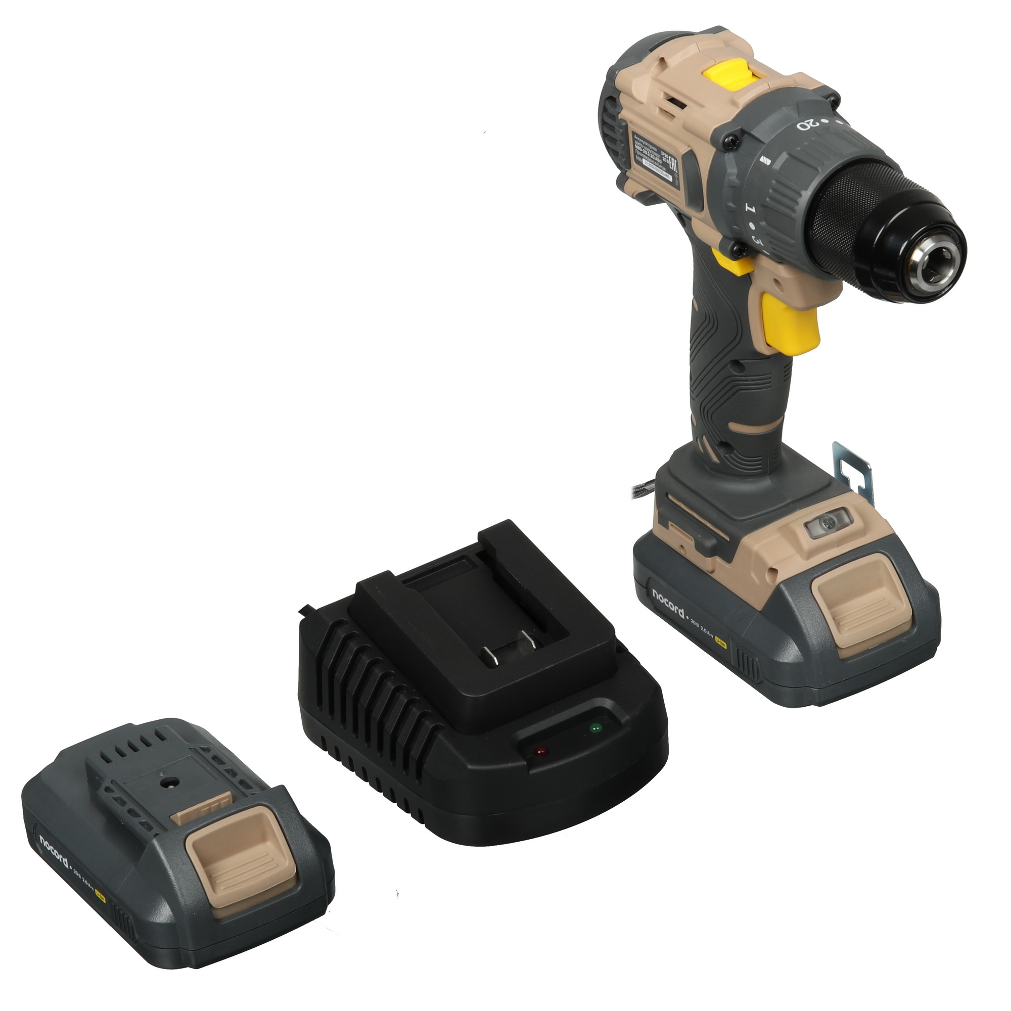 Дрель-шуруповерт Nocord NBD-20.2.20. A60-2 5634770 STDN-0125961