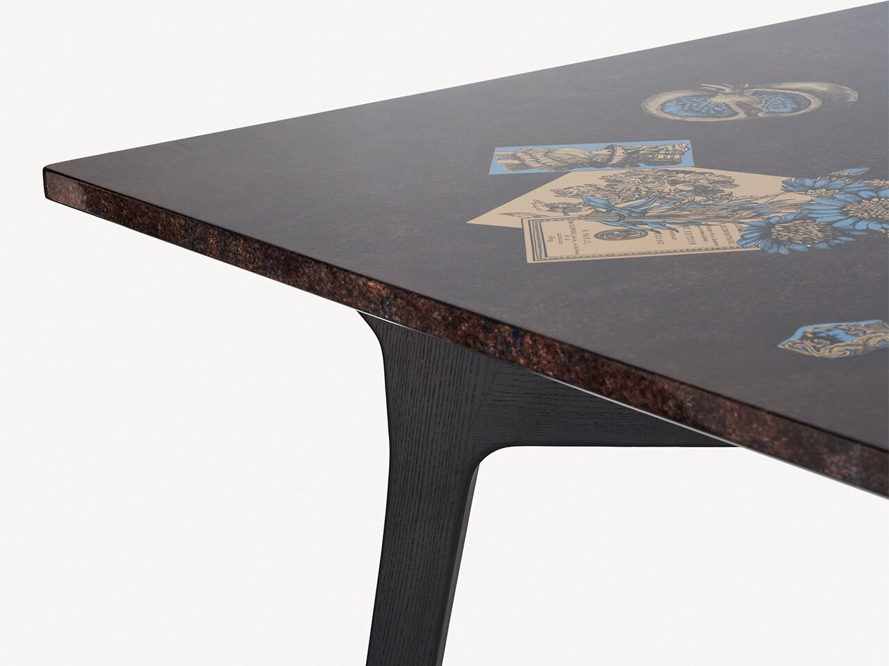 Деревянный прямоугольный стол Fornasetti OGGETTI SPARSI ARCH-00118608 - Вид №3