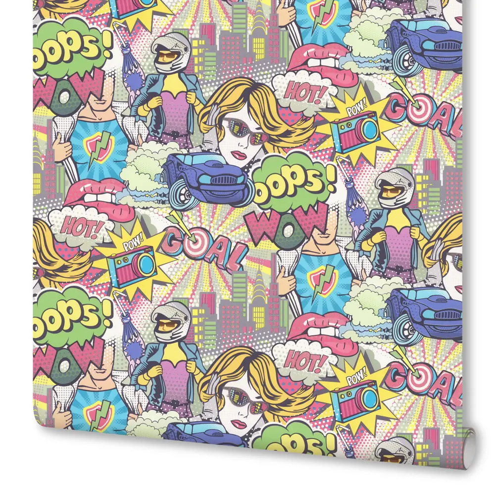 Обои флизелиновые Артекс Поп Арт желтые 1.06 м 10700-01 STLM-2134201