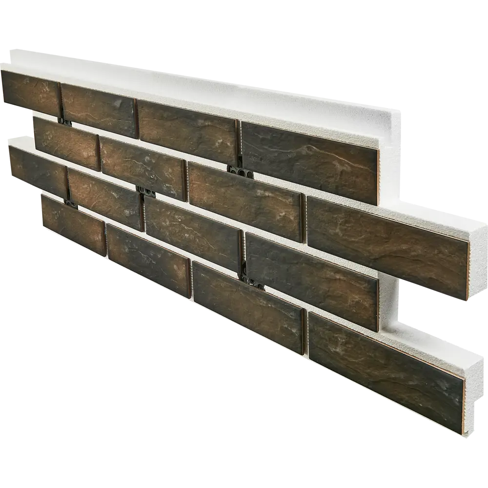 Термопанель рядовая Мосстрой-31 Brick House коричневый 118x41x5 см STLM-2061754 - Вид №1