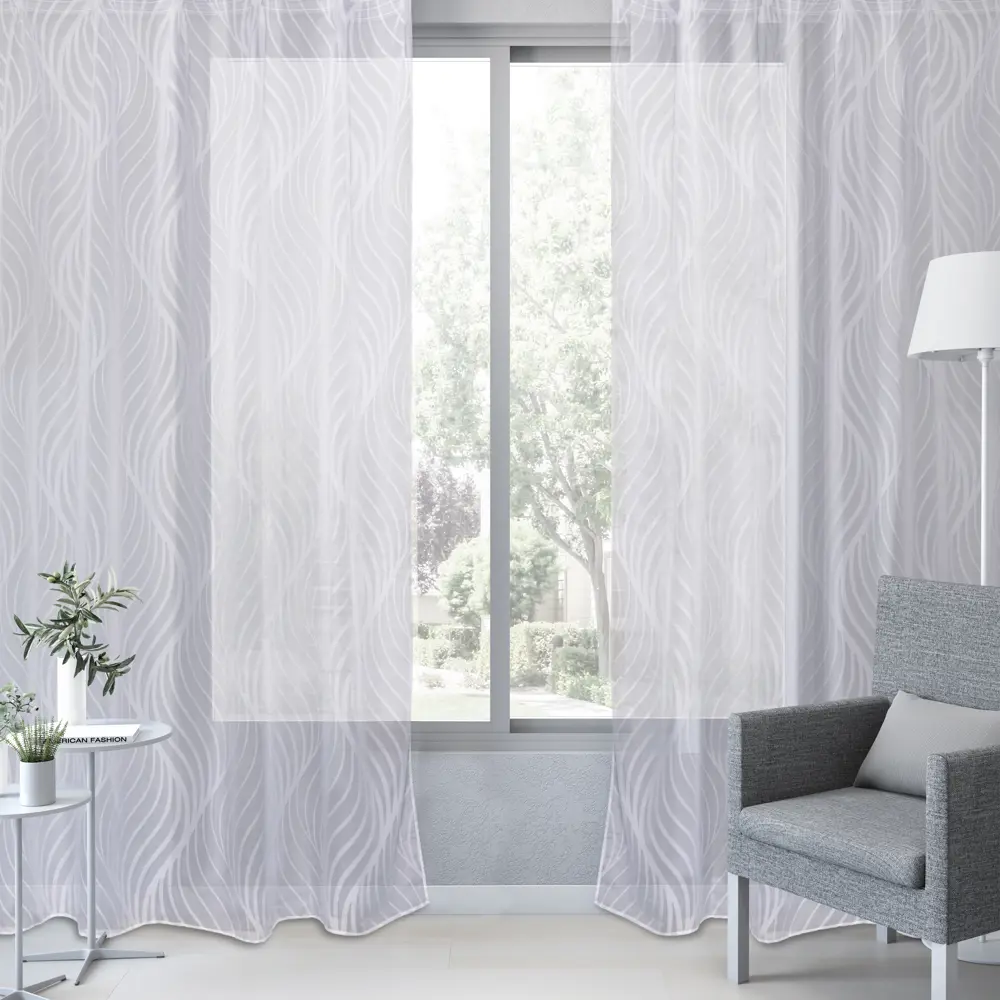 Тюль на ленте Pals 250x280 см цвет белый INSPIRE STLM-2142259 - Вид №3