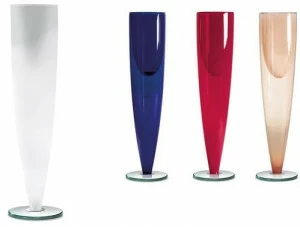 Reflex Стеклянная ваза в современном стиле со встроенной подсветкой
