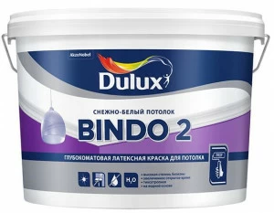 Краска для потолка Dulux Bindo 2 / Дулюкс Биндо 2 2,5л
