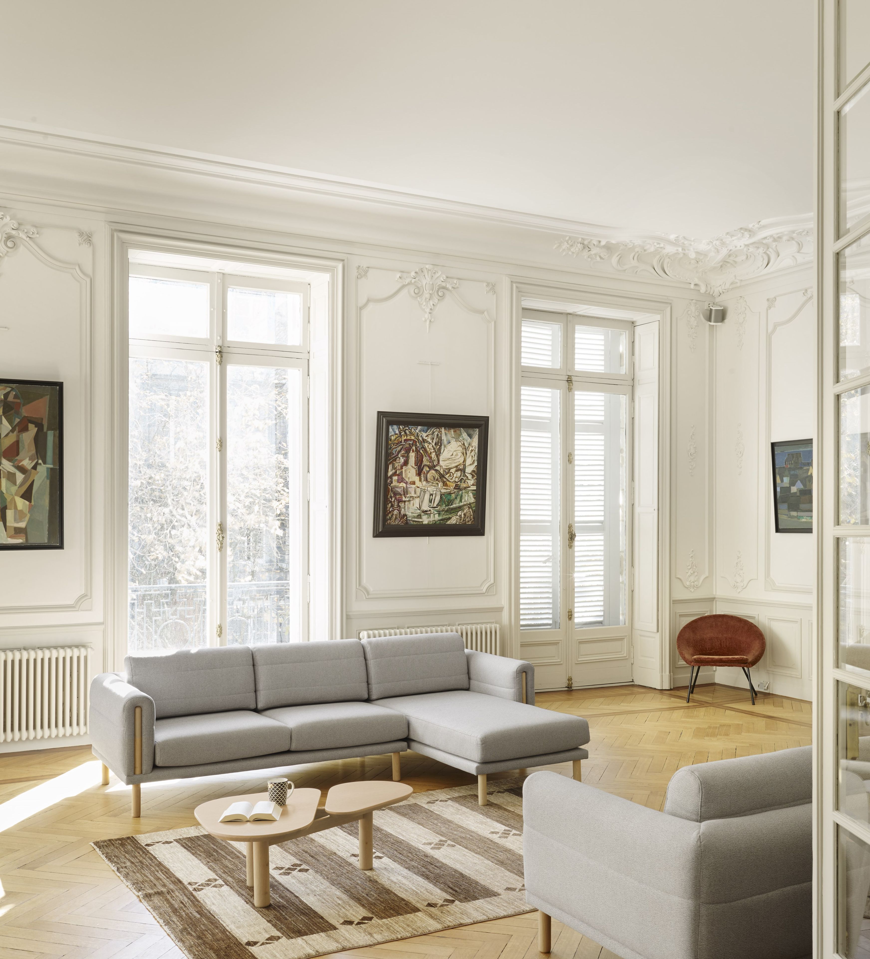 3-местный тканевый диван с полуостровом Bosc Abric ARCH-00034156 - Вид №1