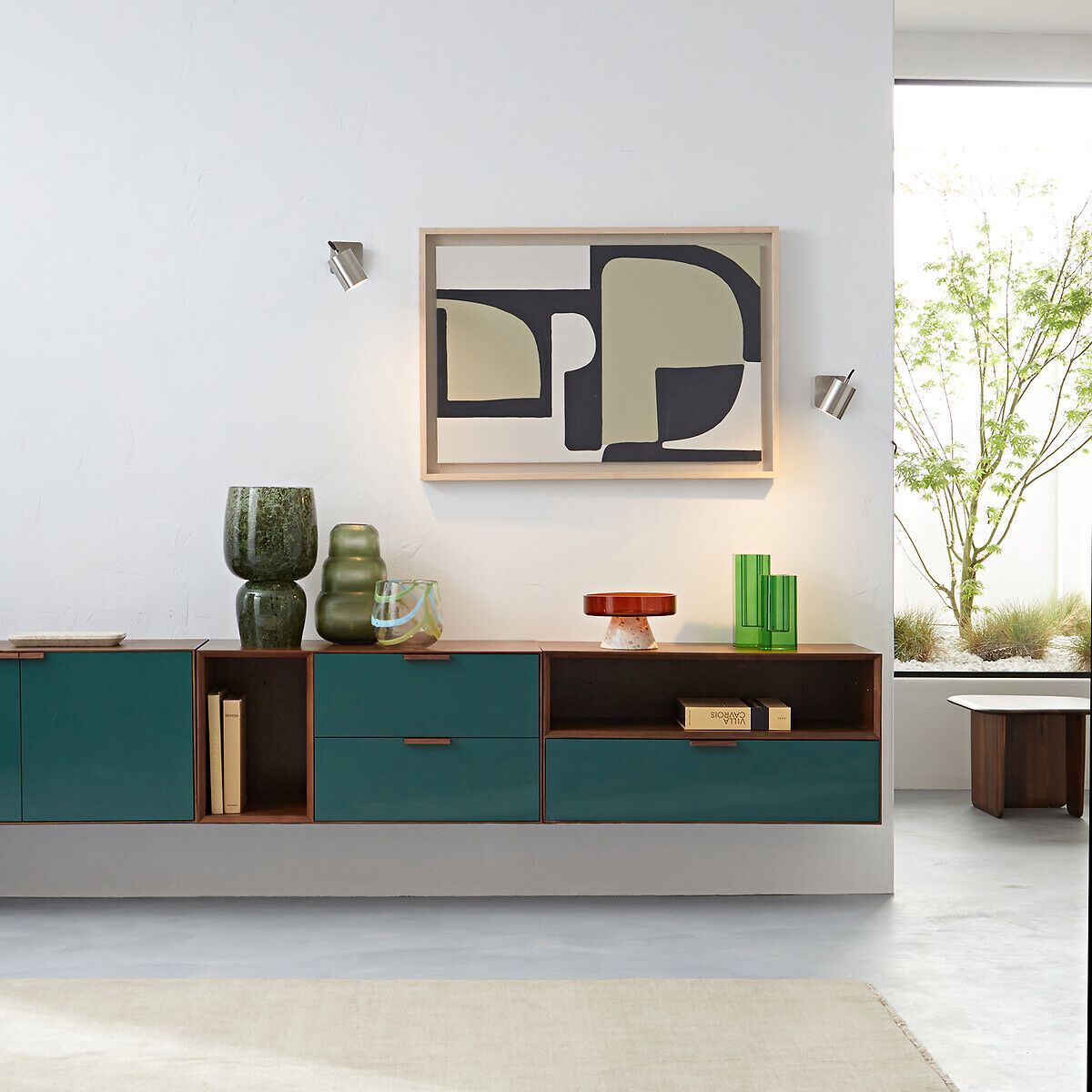 Секционный подвесной шкаф из шпона AMPM ALDON ARCH-00136950 - Вид №1