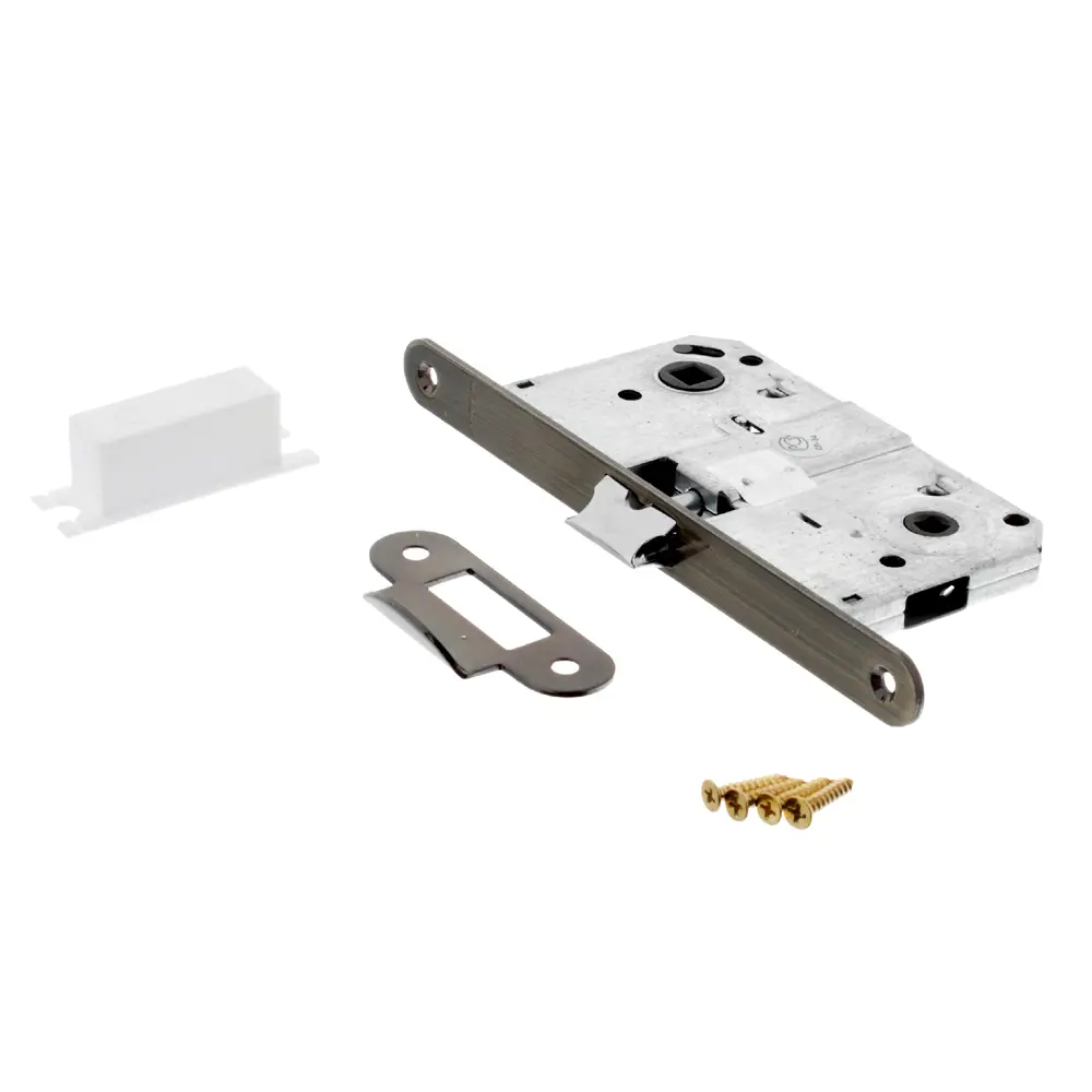 Защёлка дверная Apecs 5300-WC, 131х73 мм, сталь, цвет античная бронза STLM-2075542 - Вид №1