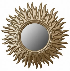 Золотое зеркало настенное Estrella IN SHAPE ESTRELLA 00-3860055 Золото