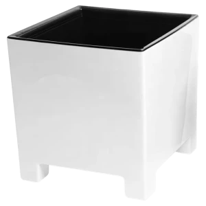 Кашпо Evergreen Design Нард 14x14x14 см v2.1 л пластик белый