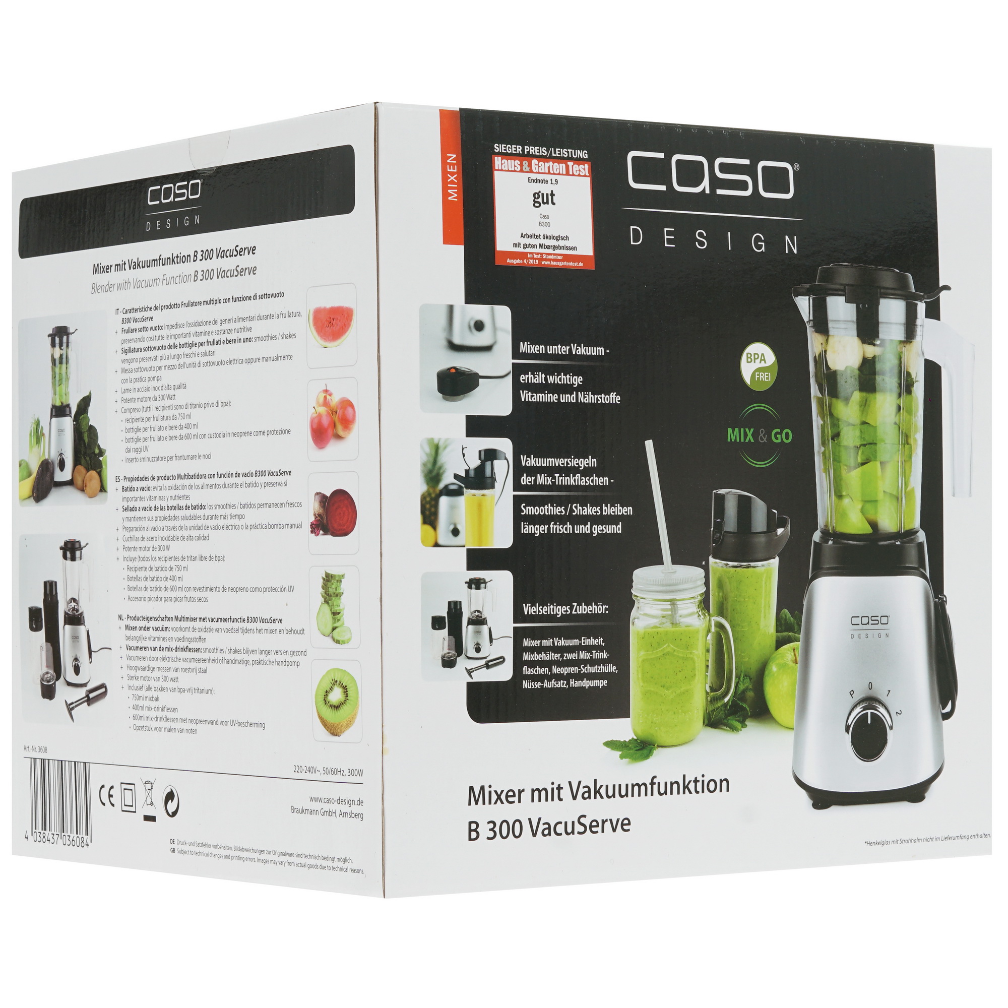 5363024 Блендер стационарный CASO B 300 серебристый STDN-0095539 - Вид №8