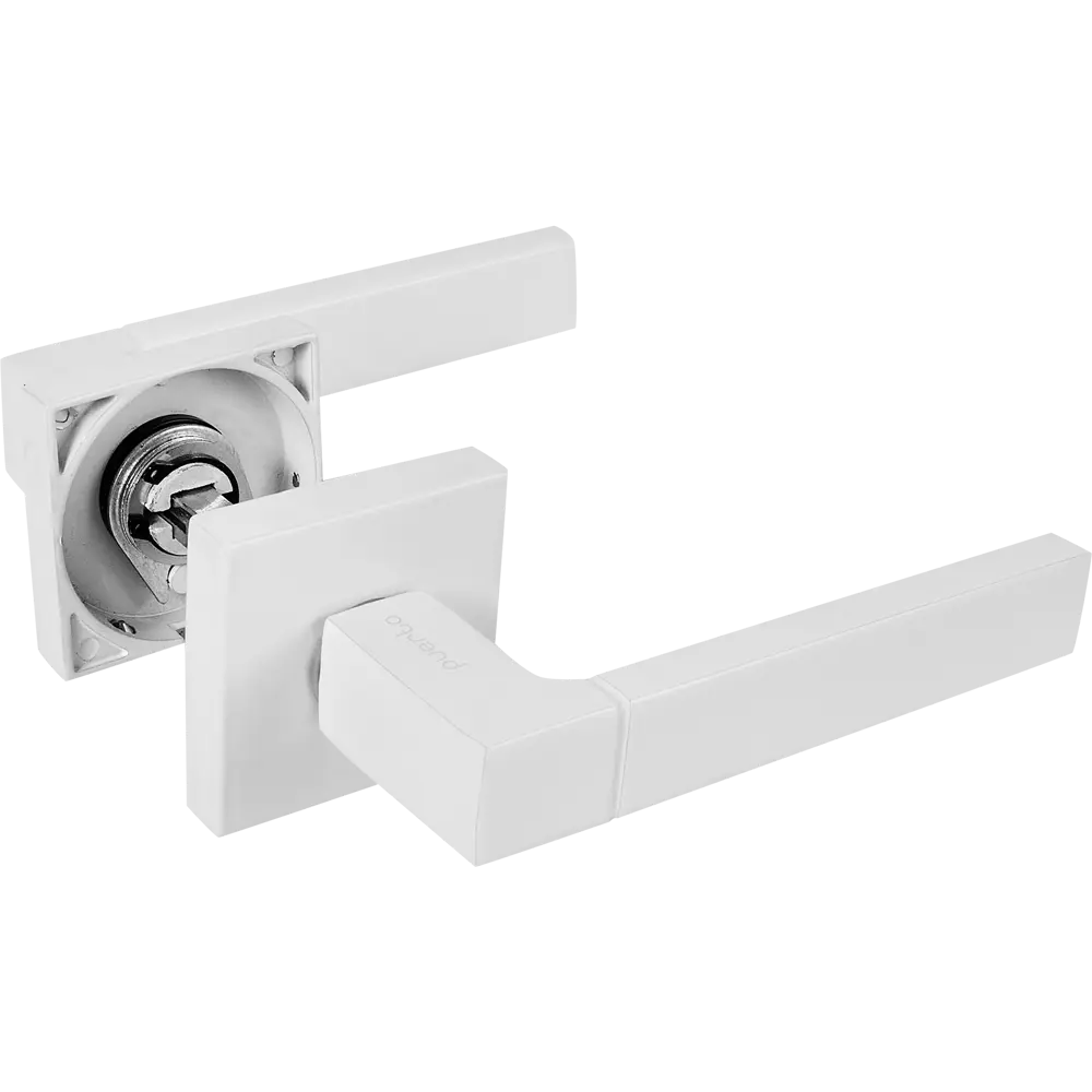 Ручка дверная PUERTO Песто матовая белая 123 мм 86338210 STLM-0067916