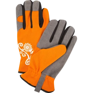 Перчатки садовые на резинке ht-9-M, искусственная кожа