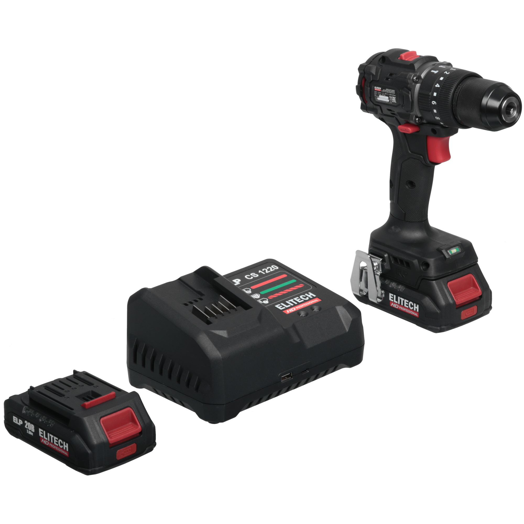 Дрель-шуруповерт ELITECH HD CD 20ISL2 9130085 STDN-0148509