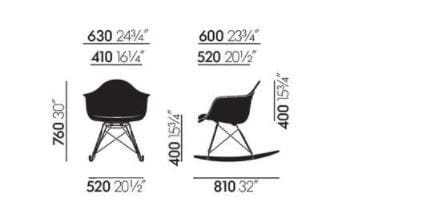 Кресло-качалка из полипропилена с подлокотниками VITRA Eames Plastic Chair ARCH-00043795 - Вид №13