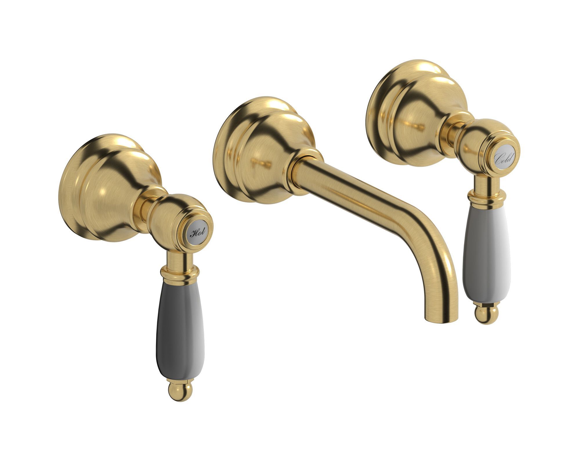 Настенный смеситель для раковины с 3 отверстиями IB Hermes + Hermes Elle ARCH-00105849 - Вид №2