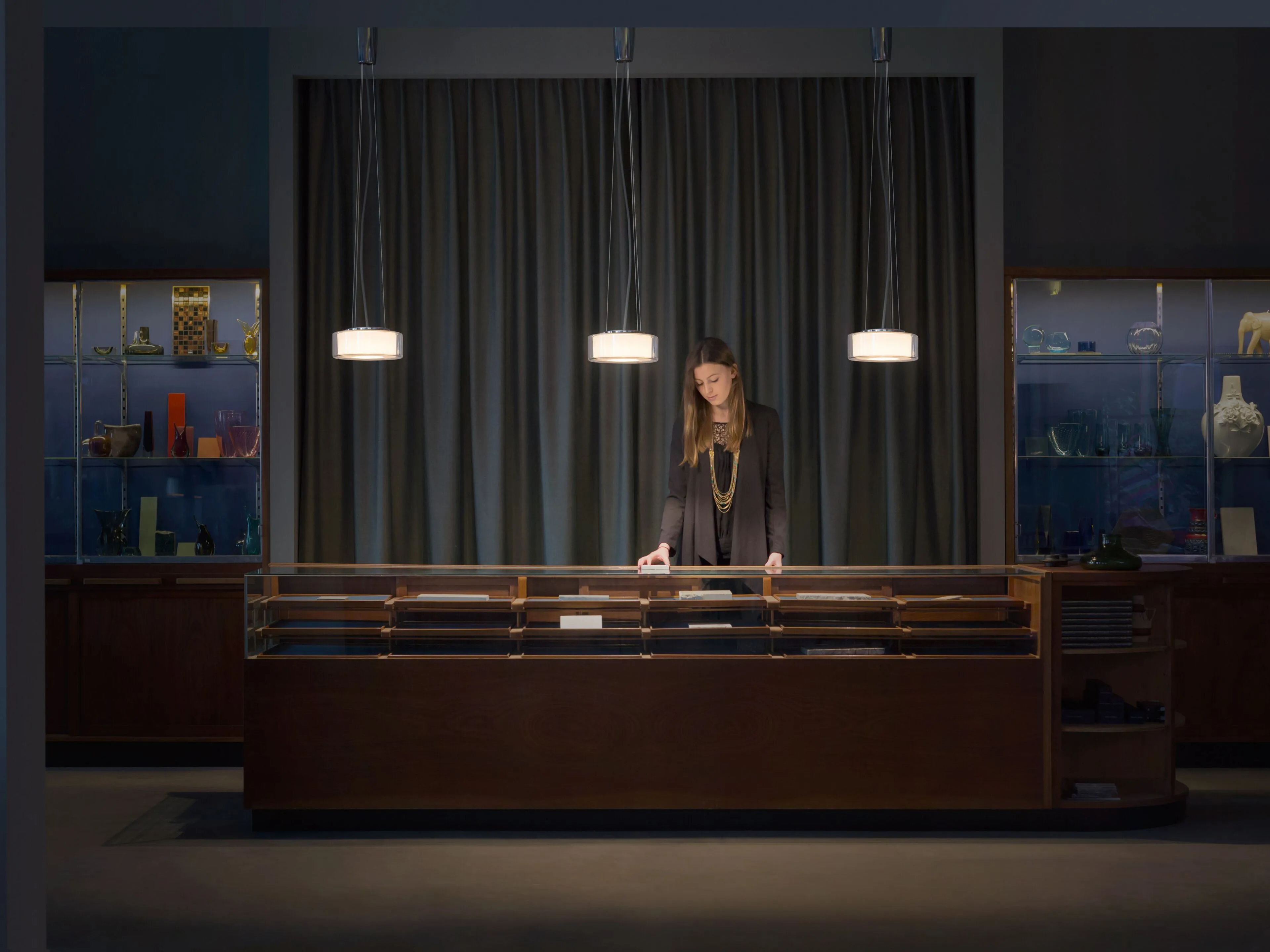 Стеклянный светодиодный подвесной светильник serien.lighting керлинг ARCH-00059878 - Вид №4