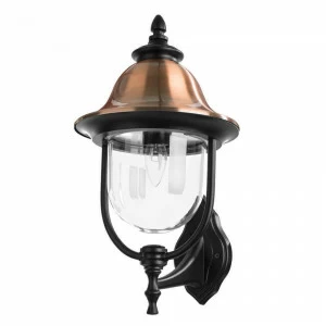 Уличный настенный светильник золотистый Arte Lamp Barcelona A1481AL-1BK ARTE LAMP ФОНАРЬ 00-3897332 Золото