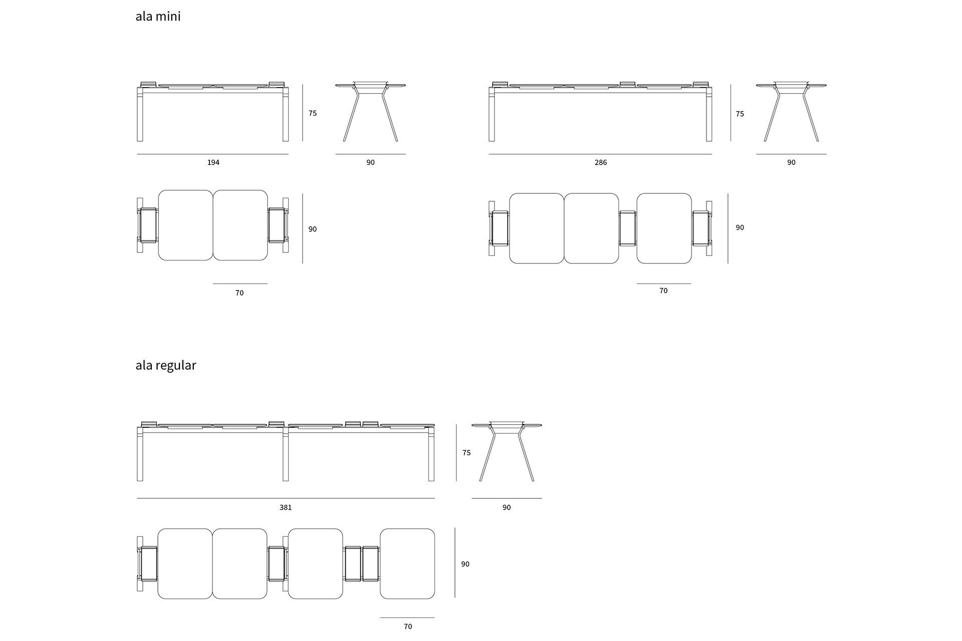 Прямоугольный стол из стали и дерева Nunc крыло ARCH-00006782 - Вид №6