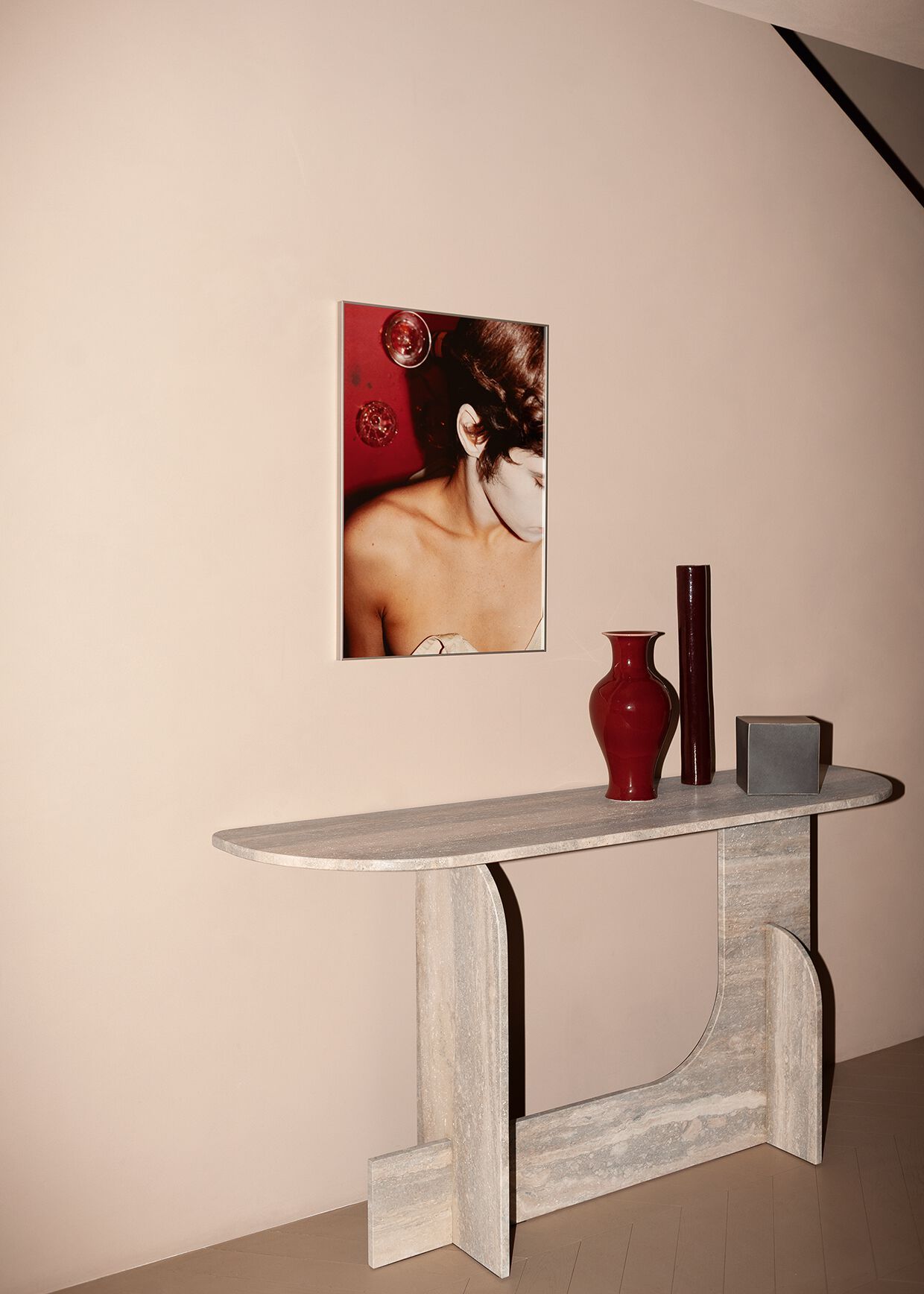 Каменный консольный стол Gallotti&Radice Кремень ARCH-00034788 - Вид №1