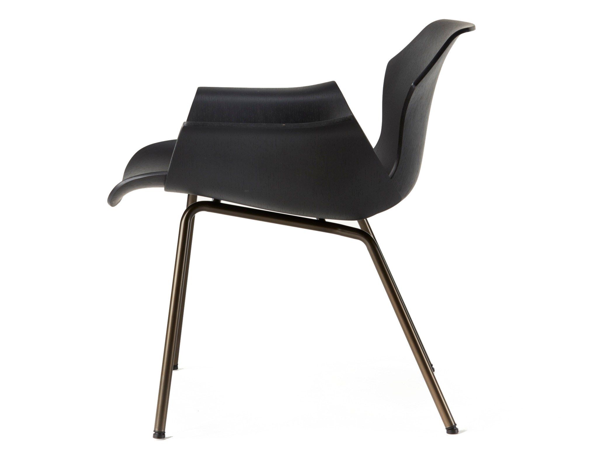 Стальное и деревянное кресло с подлокотниками BassamFellows Petal ARCH-00063917 - Вид №13