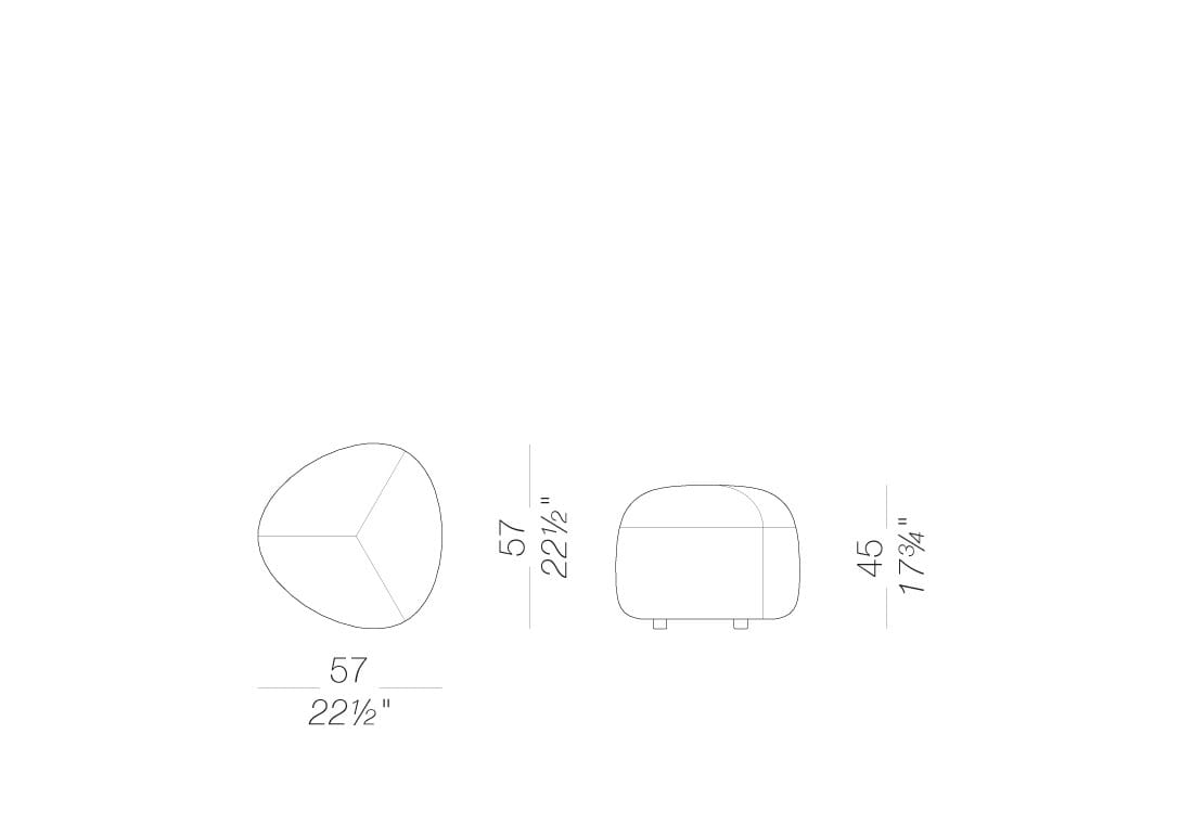 Ткань съемный сад пуфик Lapalma KIPU OUTDOOR ARCH-00102720 - Вид №35