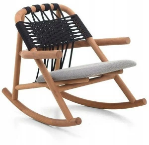 Very Wood Садовое кресло-качалка Iroko с подлокотниками Unam out