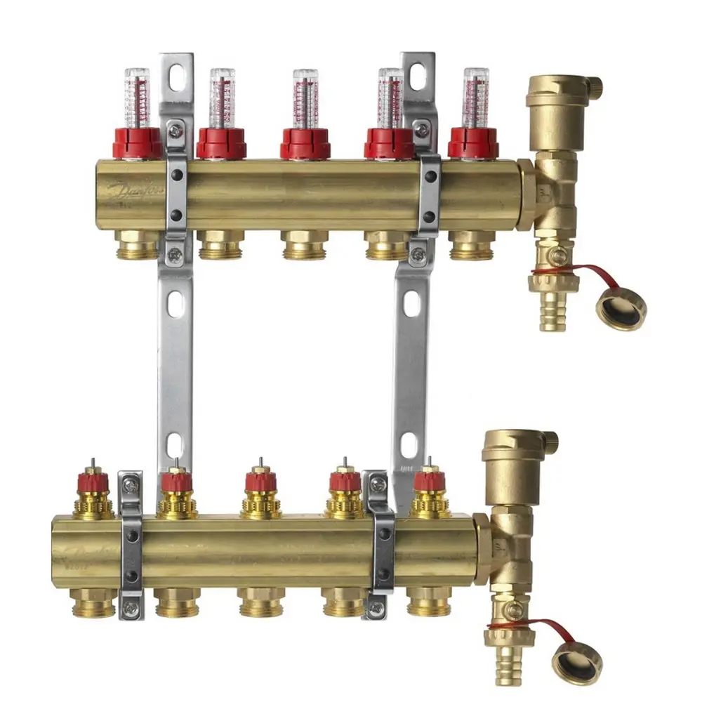 Комплект коллекторов Danfoss FHF-5F 5 контуров STLM-2163458