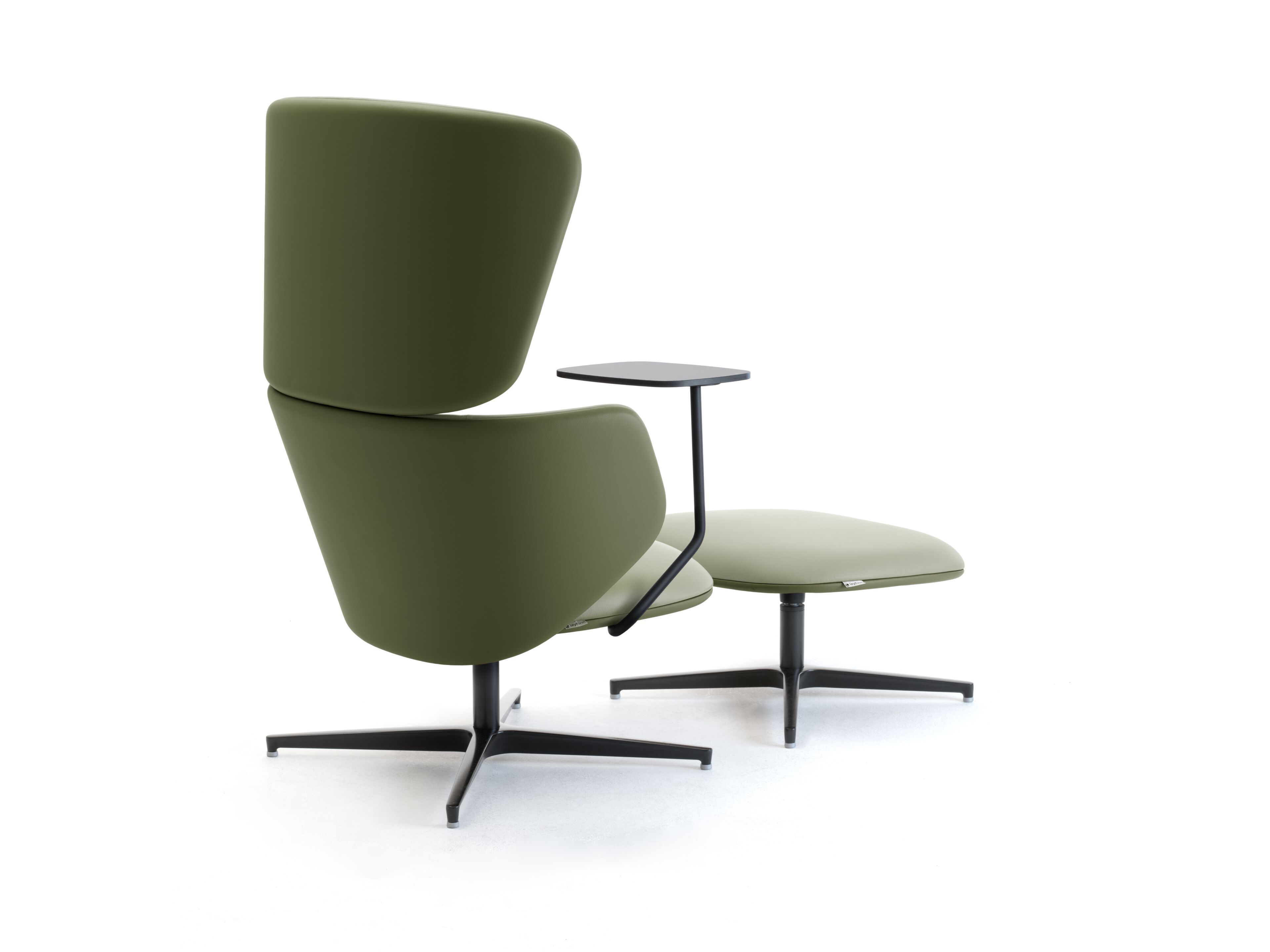 Кожаное вращающееся кресло с журнальным столиком Leyform Alisè Lounge ARCH-00092633 - Вид №1