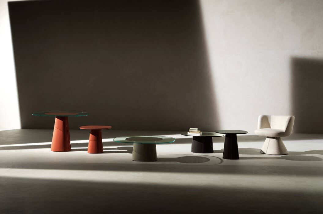 Полиуретановый низкий квадратный журнальный столик с закаленным стеклом B&B Italia Allure O' ARCH-00059835 - Вид №4