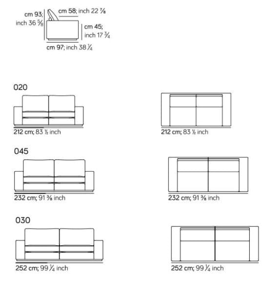 2-местный тканевый диван Amura Murray ARCH-00055612 - Вид №5