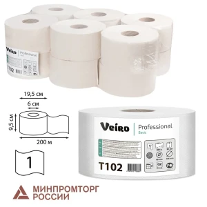 Туалетная бумага VEIRO PROFESSIONAL T2 127083 12 рулонов