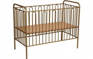 vpk-0001648.8 Кроватка детская Polini kids Vintage 110 металлическая, золотистый ВПК (Тополь)