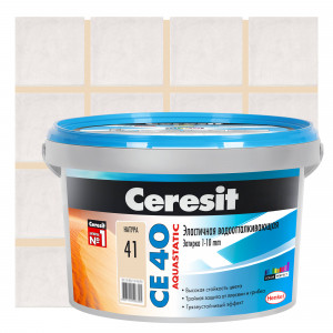 Затирка цементная CE 40 водоотталкивающая цвет натура 2 кг CERESIT