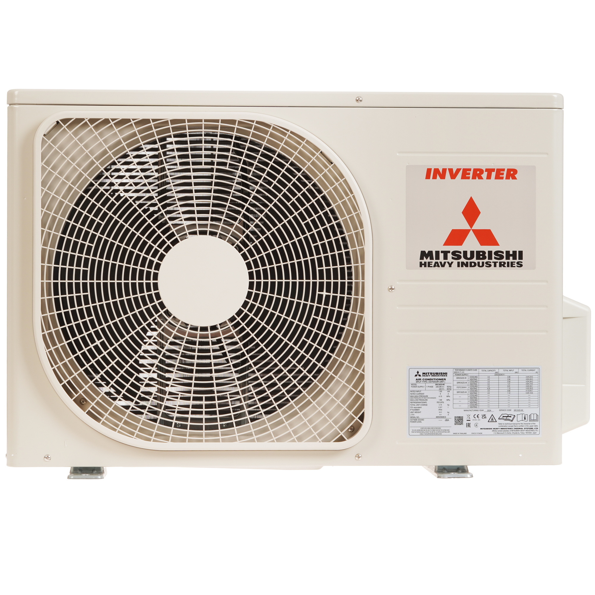 9240149 Кондиционер настенный сплит-система Mitsubishi Heavy Ind. SRK35ZS-WT/SRC35ZS-W золотистый STDN-0112981 - Вид №6