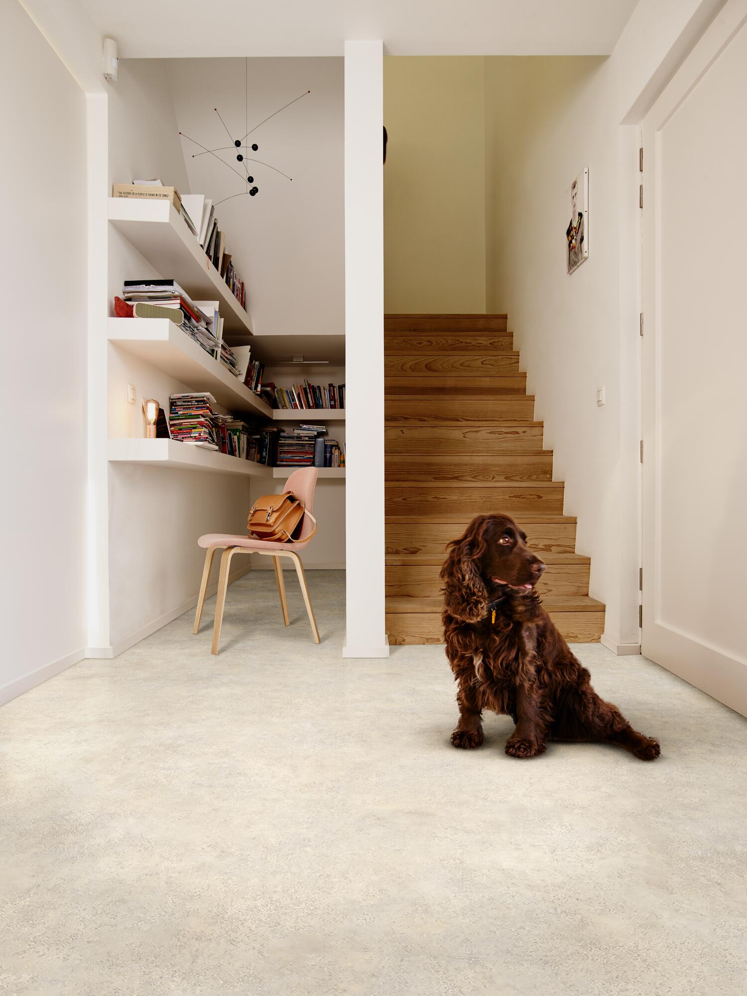 Противоскользящий виниловый пол с эффектом цемента BEAUFLOR Smartex ARCH-00128135 - Вид №1