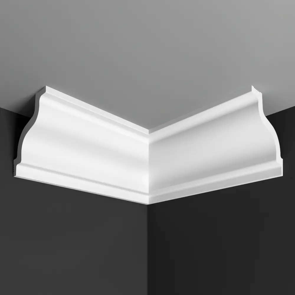 Угол внутренний для плинтуса пенополистирол Де-Багет П 04 70/70 белый 70x70 мм STLM-2066397