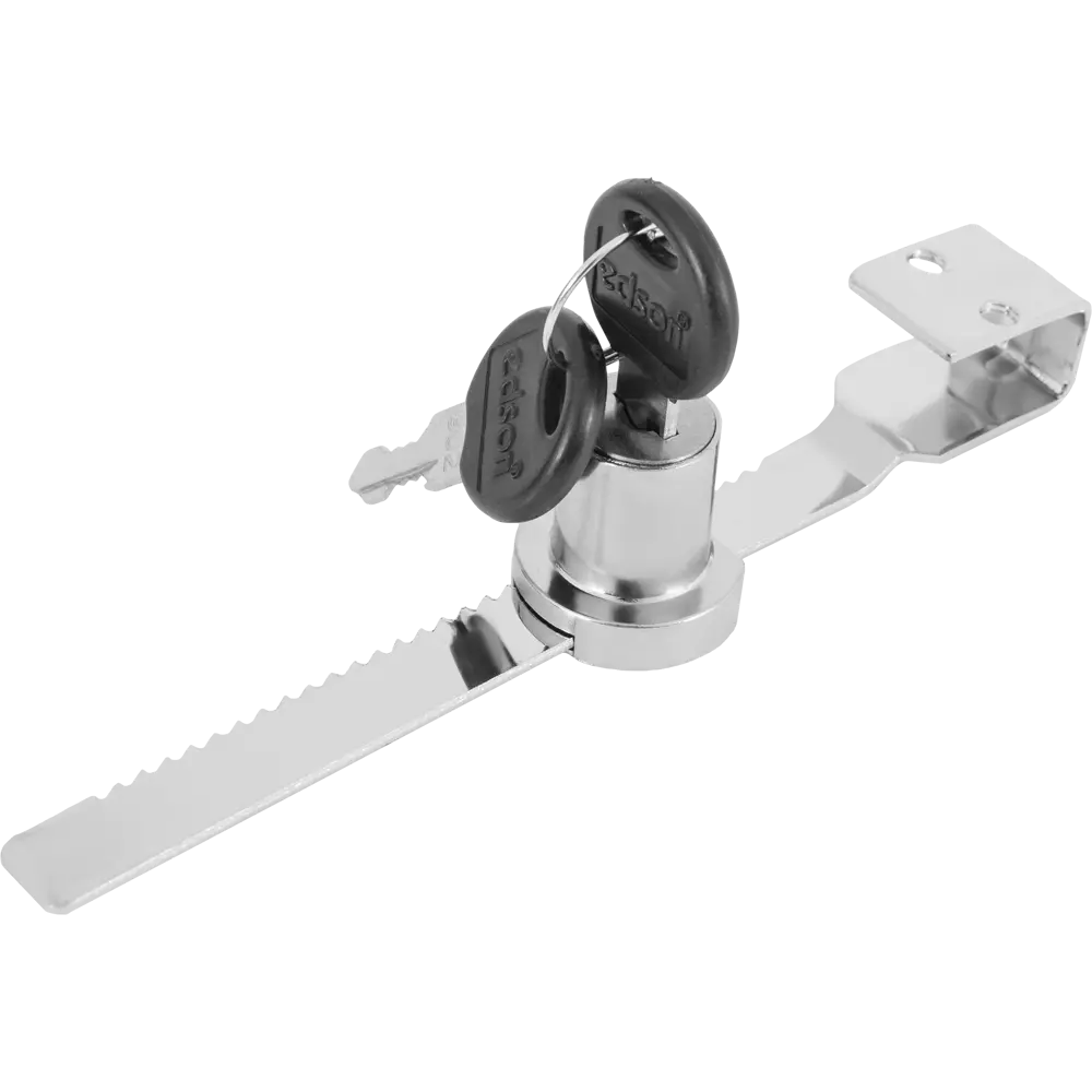 Замок для стеклянной двери L040 19/20, 12 мм, металл, цвет хром EDSON STLM-2121420