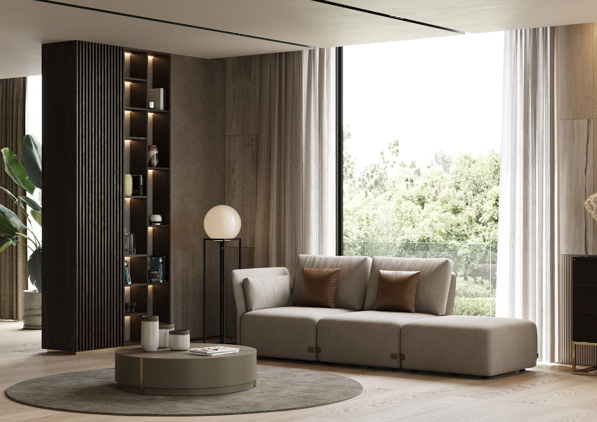 Деревянный низкий круглый журнальный столик Laskasas Not Another Edition ARCH-00133547 - Вид №4