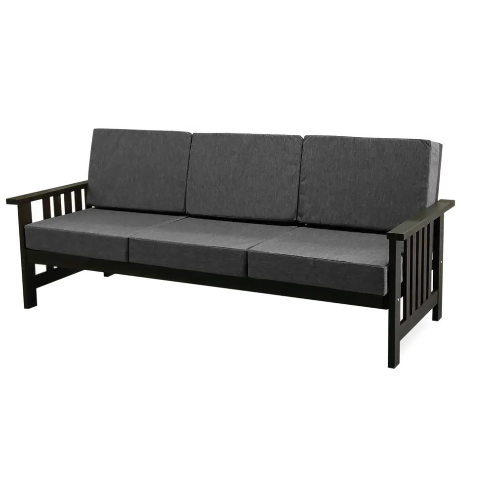 Диван садовый Барон 80x80x195 см 3-х местный (до 250 кг) дерево коричневый Santreyd STLM-2128880