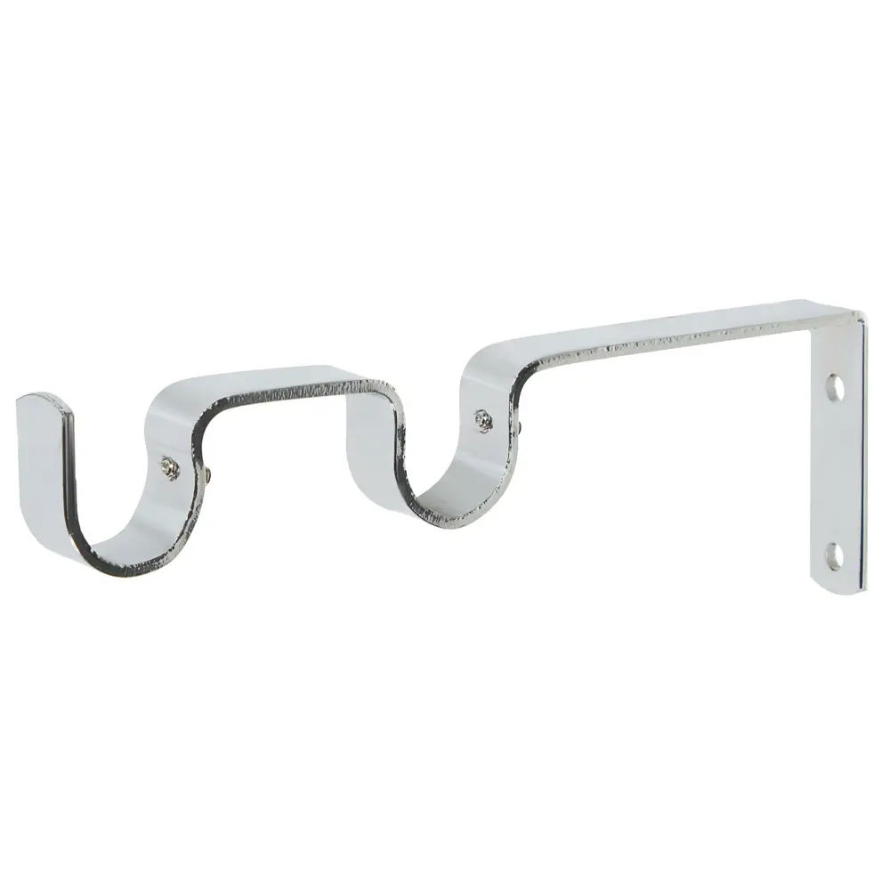 Держатель двухрядный простой 8/14 см цвет хром INSPIRE STLM-2036693